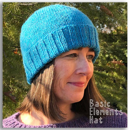 Basic Elements Hat Knitting Kit-Hand Dyed Diva-Cheers To Ewe!