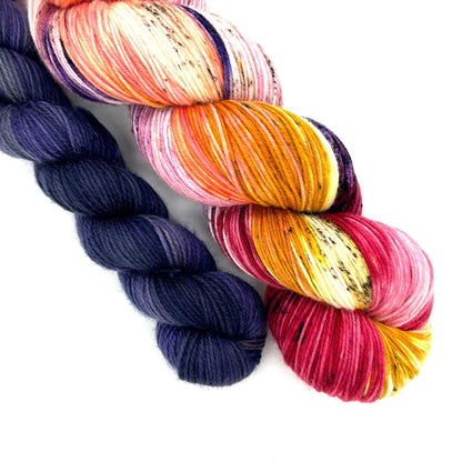 2023 Illustrated Year of Yarn - FEBRUARY-Hand Dyed Diva-Cheers To Ewe!