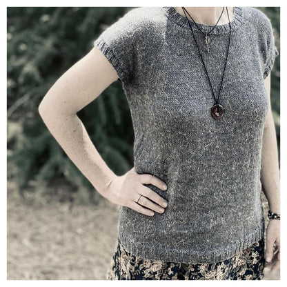 Basic Elements™ Simple Tee Knitting Pattern-Hand Dyed Diva-Cheers To Ewe!